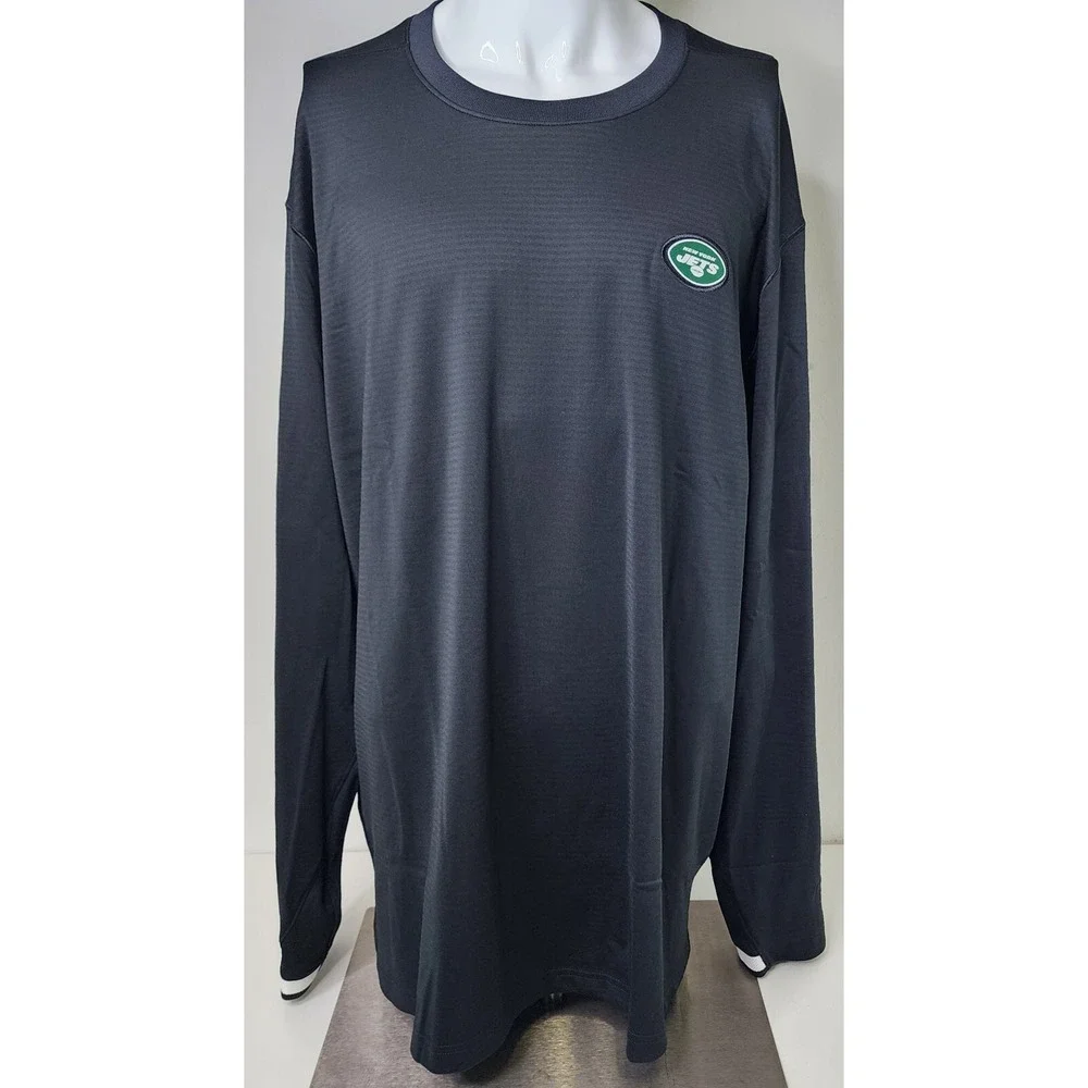 Nike Dri Fit New York Jets Shirt Mens‎ size 3XL Black NFL OnField Longsleeve